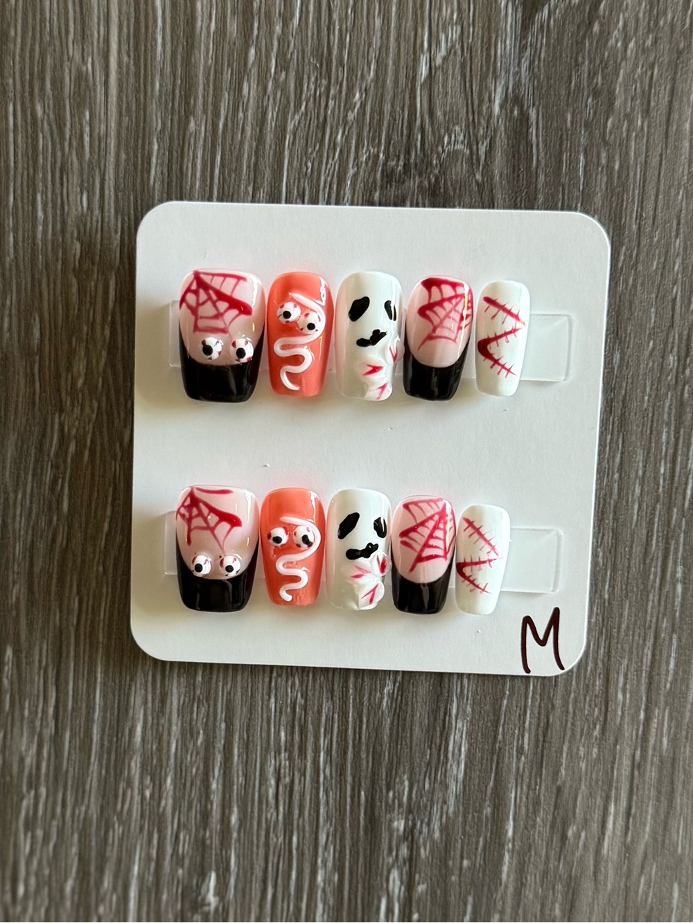 3D accent Halloween Press-On Nail set
